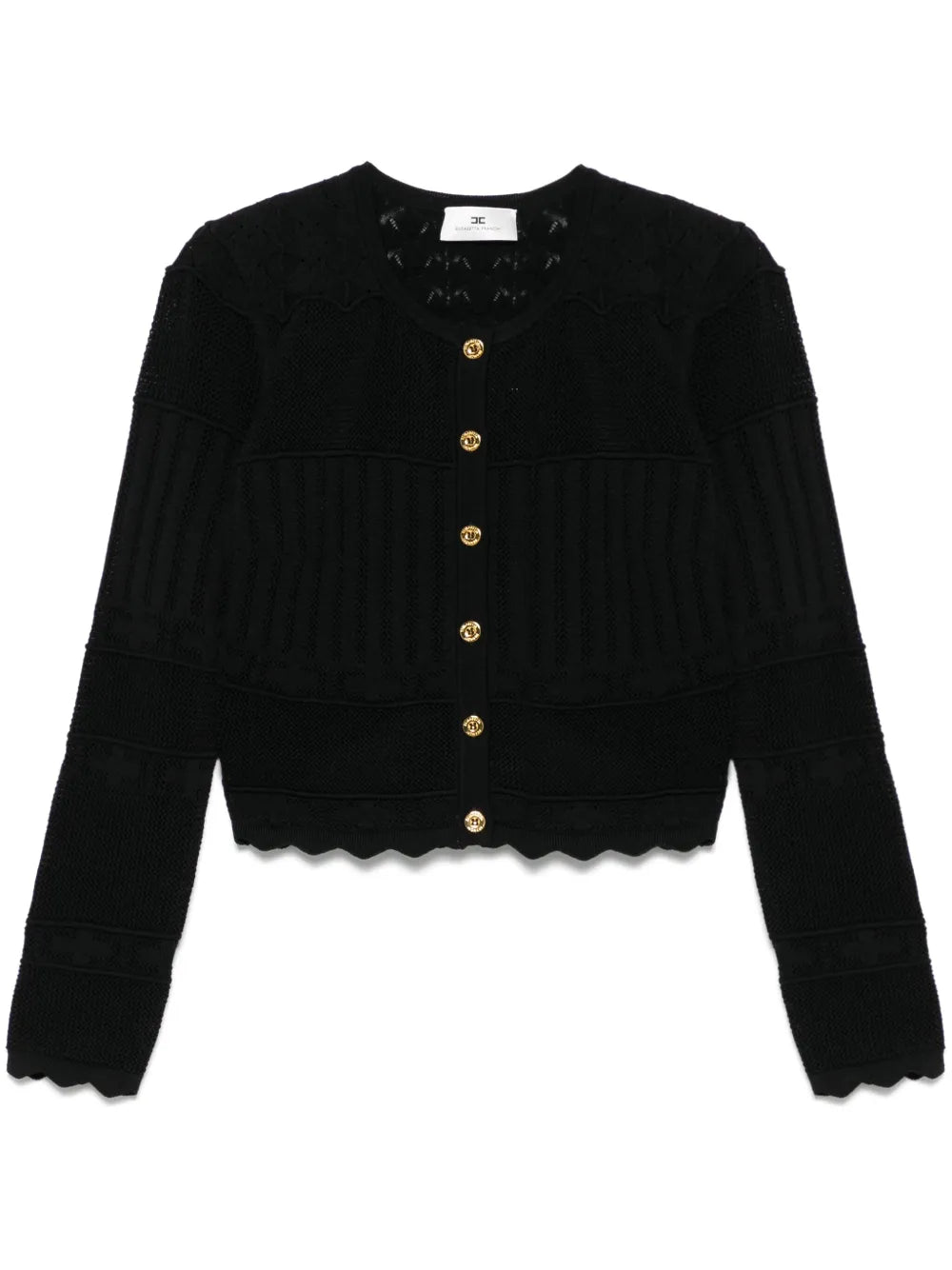 Pointelle-Knit Cardigan
