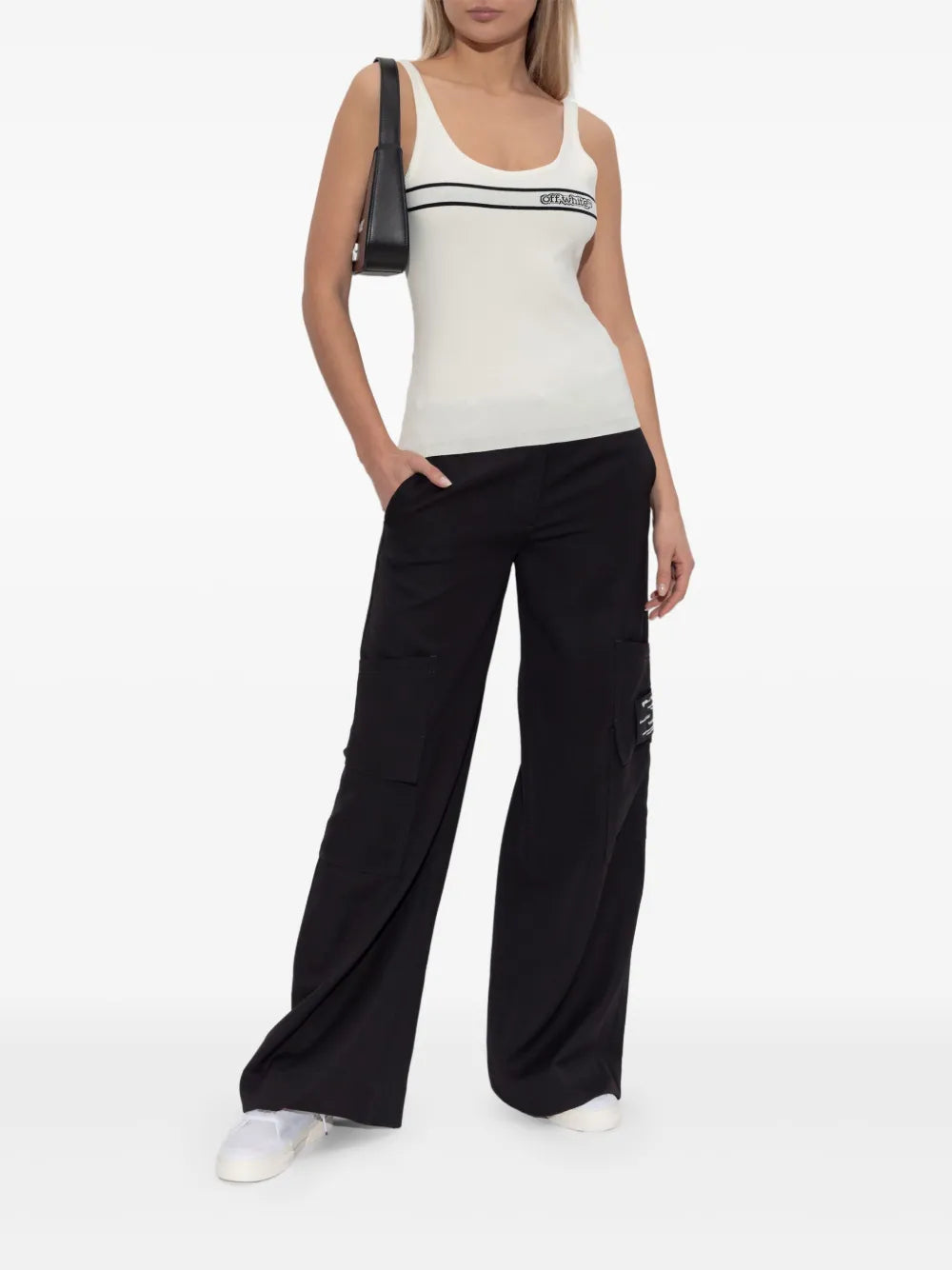 Intarsia-Knit Logo Tank Top