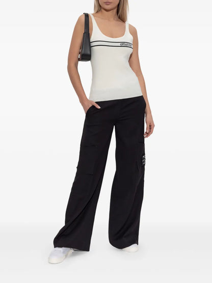 Intarsia-Knit Logo Tank Top