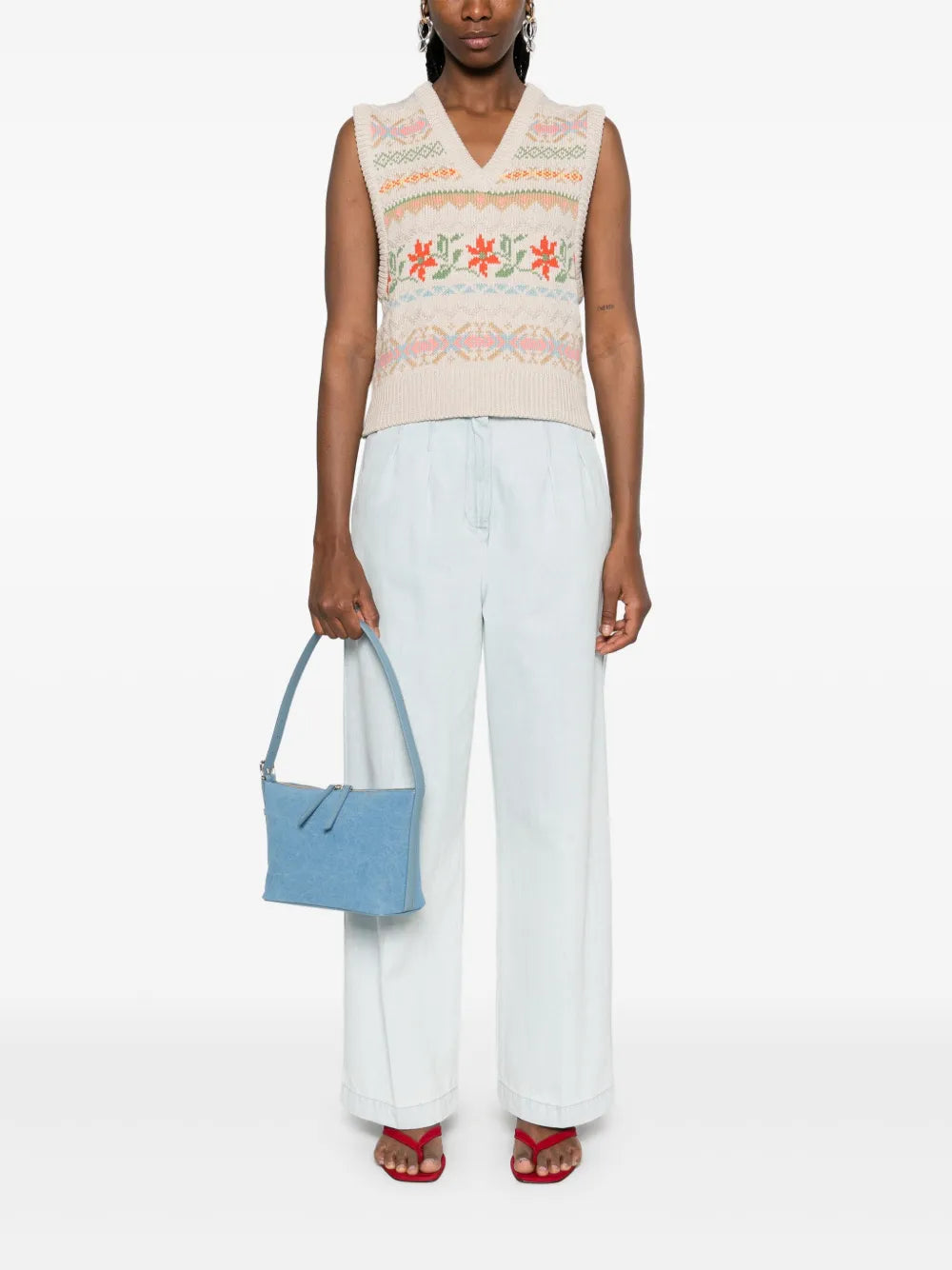 Jacquard Cotton Vest