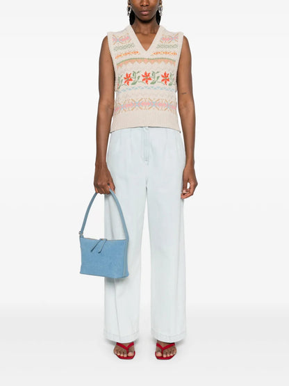 Jacquard Cotton Vest