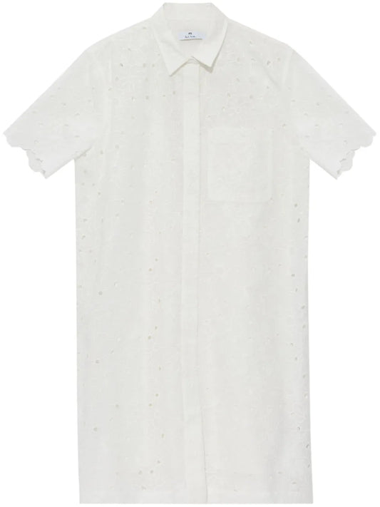 Embroidery Shirt Dress