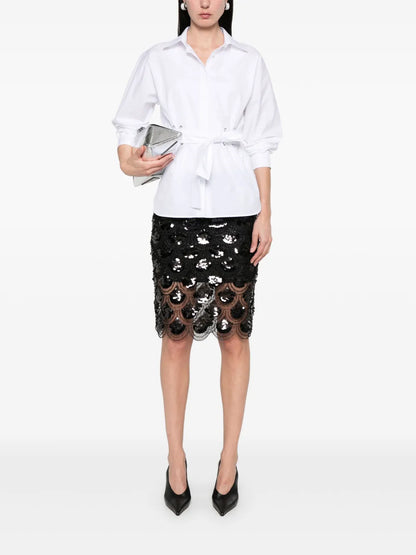 Sequinned Pencil Skirt