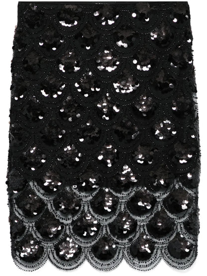 Sequinned Pencil Skirt