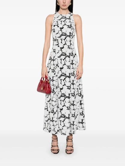 Broderie-Anglaise A-Line Midi Dress