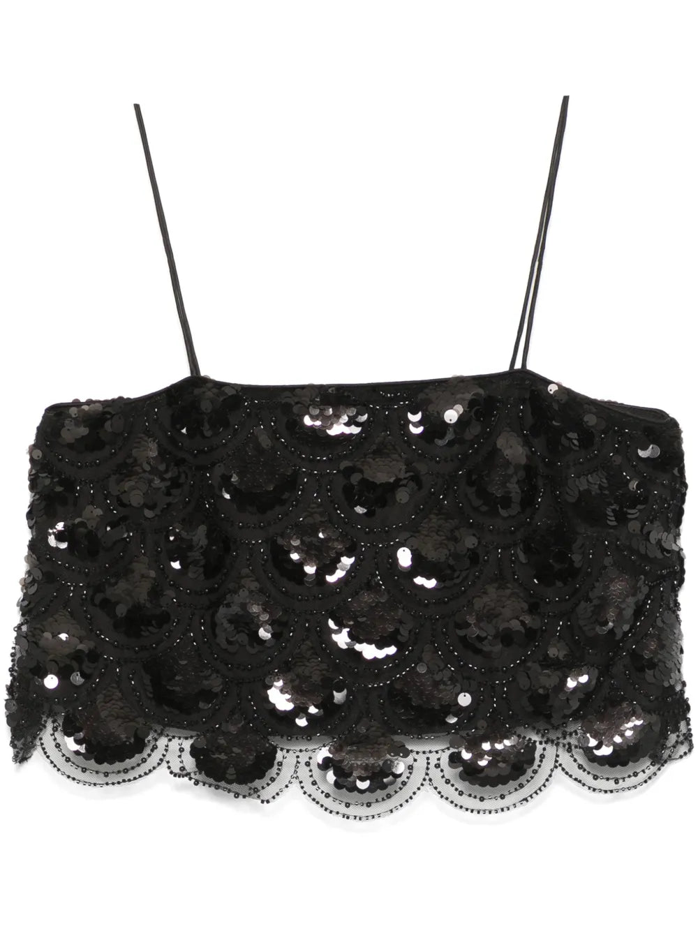 Sequinned Crop Top