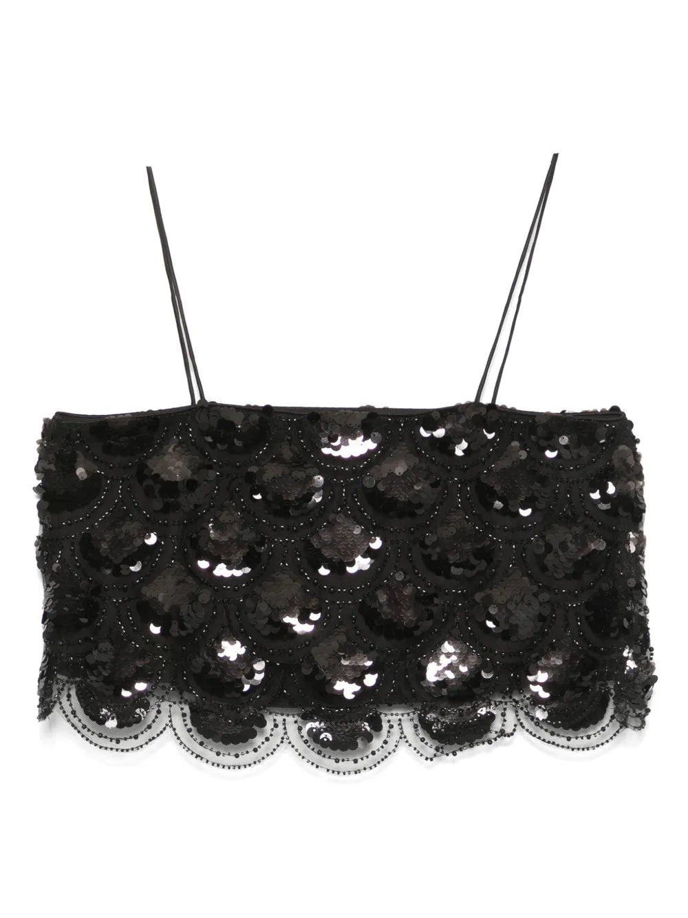 Sequinned Crop Top