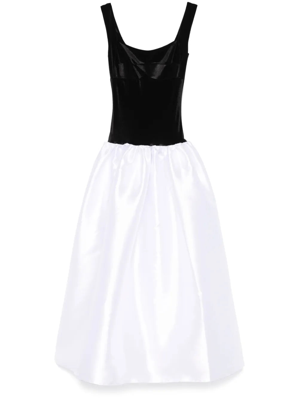 Velvet-Bodice Gown