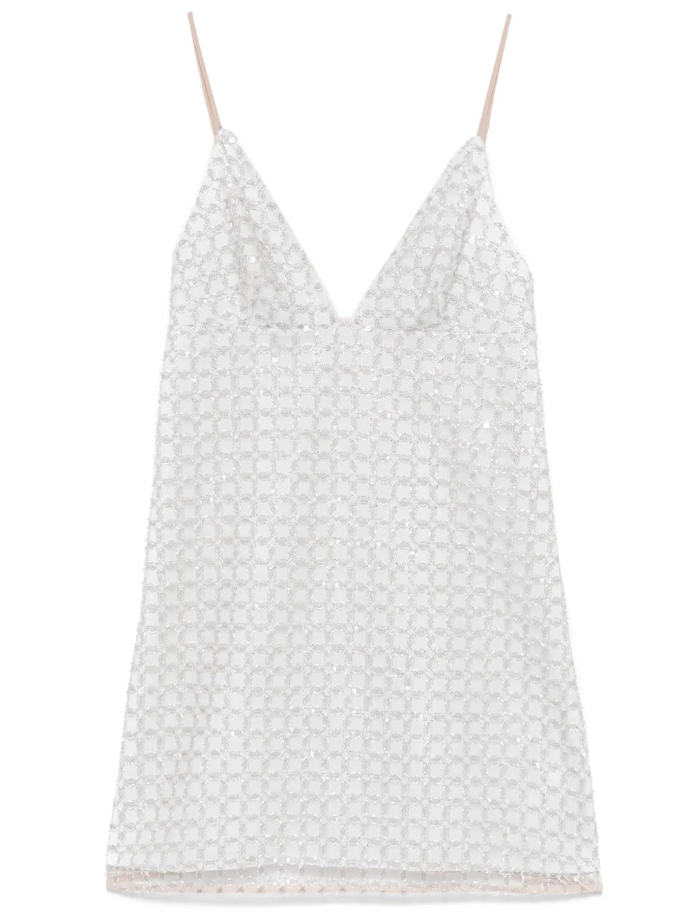 Beaded A-Line Mini Dress