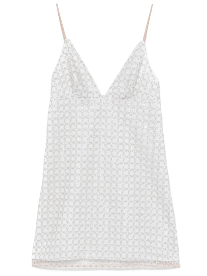 Beaded A-Line Mini Dress
