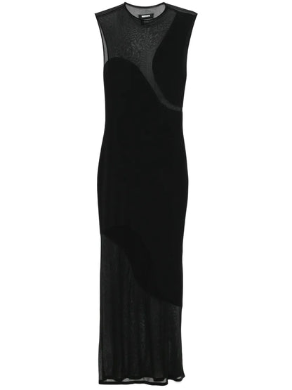 Sheer Knit Maxi Dress
