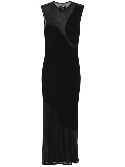 Sheer Knit Maxi Dress