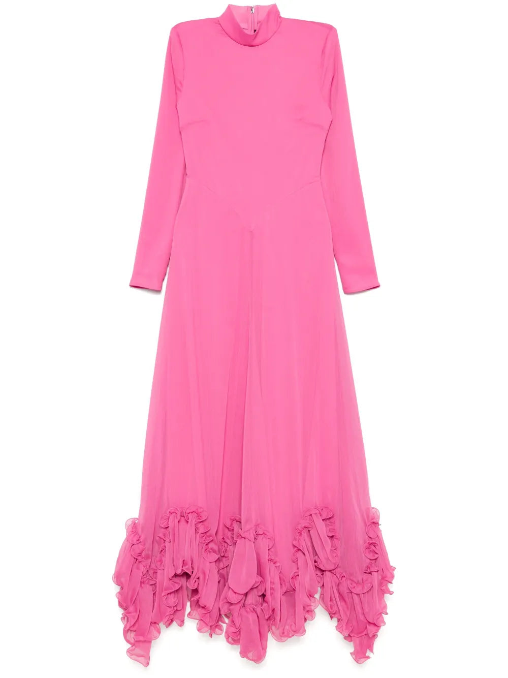 Ruffles Chiffon Maxi Dress