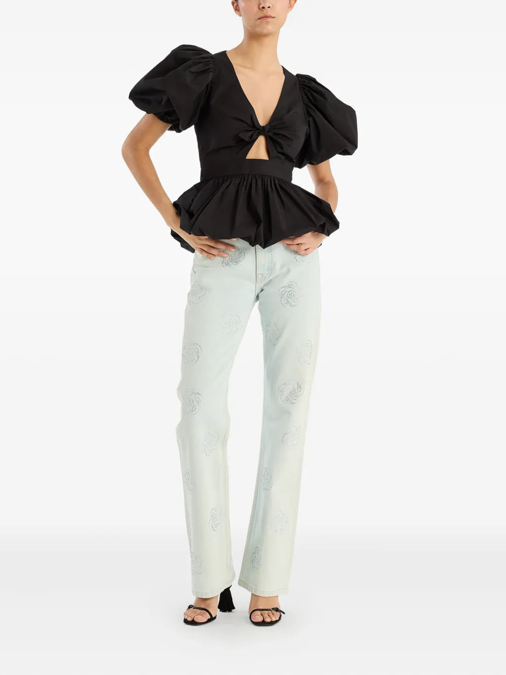 Stud-Embellished Jeans