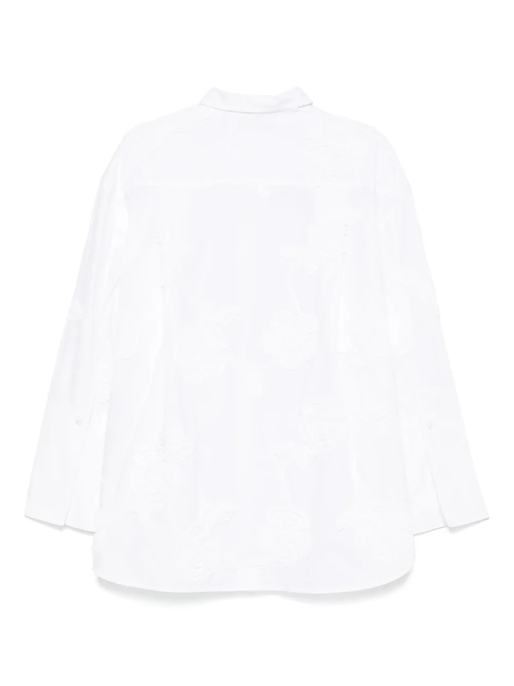 Floral-Appliqué Shirt