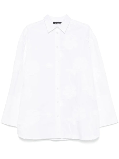 Floral-Appliqué Shirt