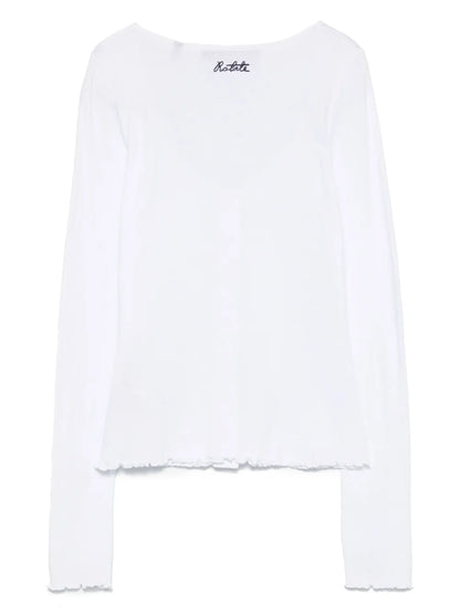 Button-Up Long-Sleeve Top