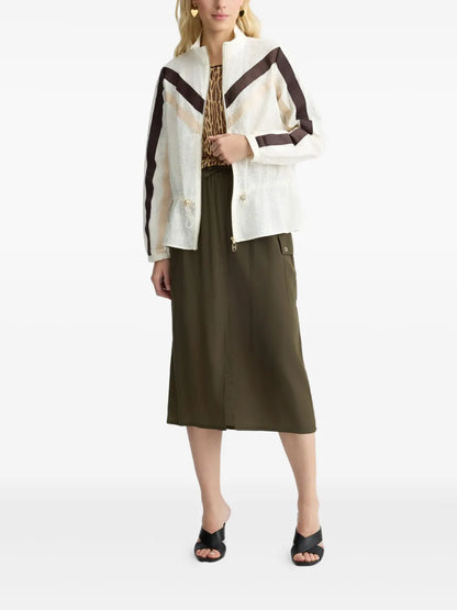 Floral-Embroidered Cotton Jacket
