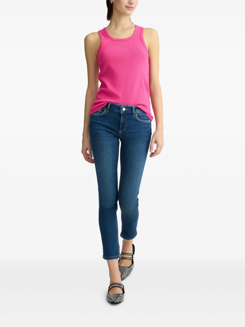 Stud-Embellished Jeans