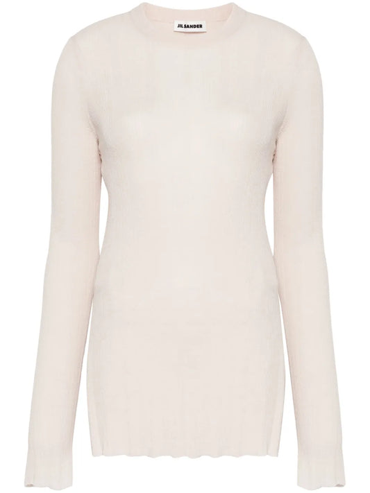 Fine-Ribbed Top