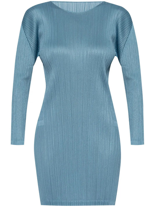Pleated Mini Dress