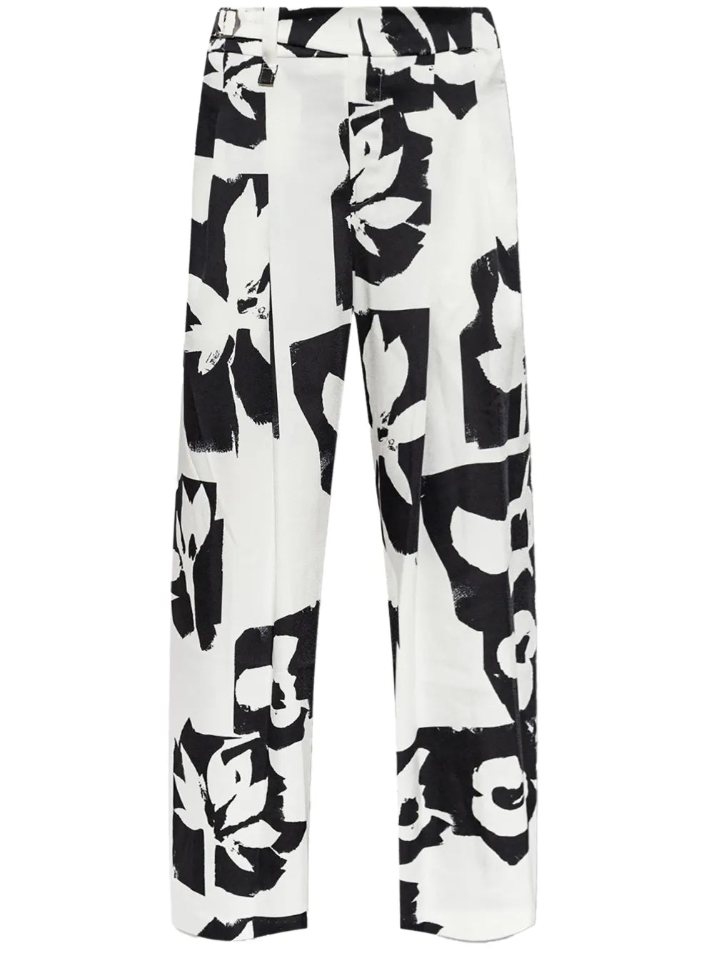 Abstract-Print Trousers