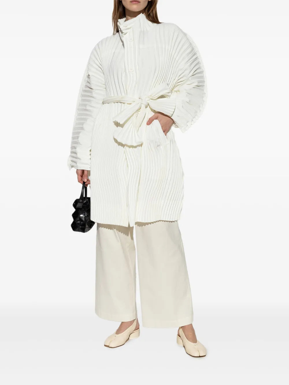 Wavering Pleats Coat