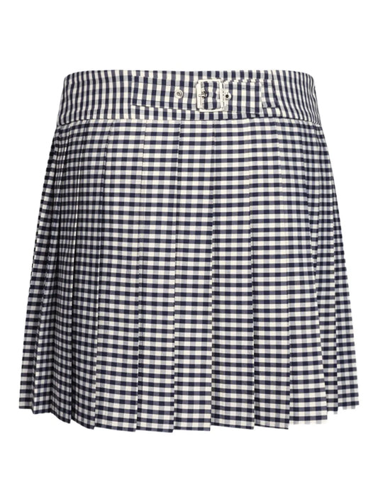 Plaid Check-Pattern Mini Skirt