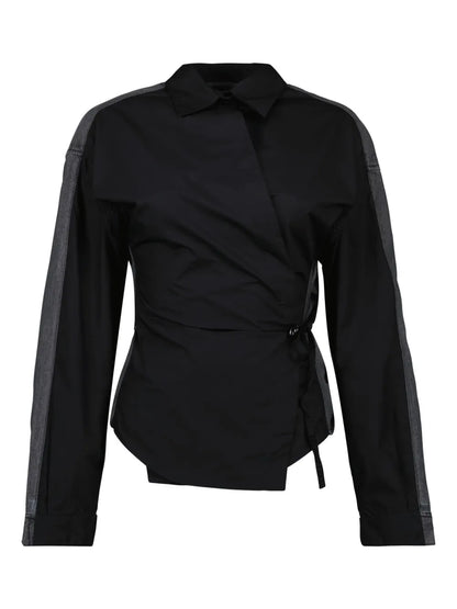 Cotton Wrap Shirt