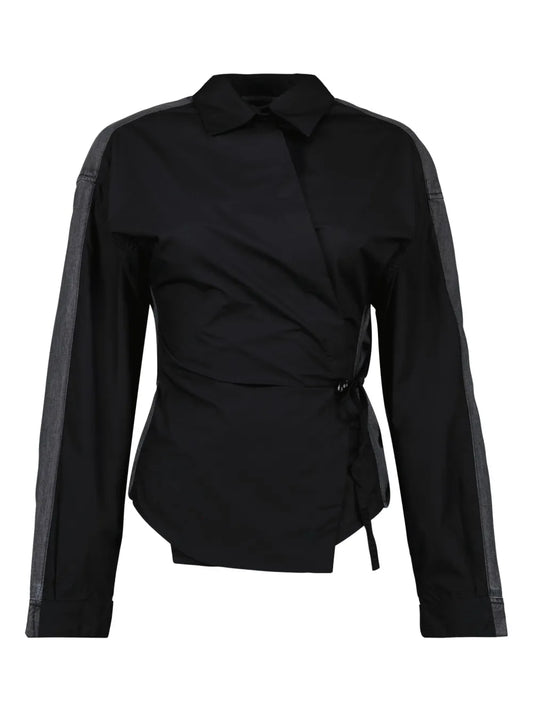 Cotton Wrap Shirt