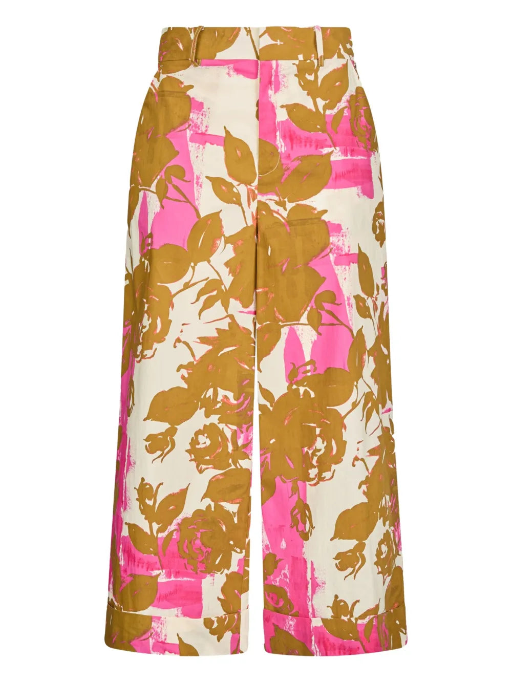 Floral-Print Palazzo Trousers