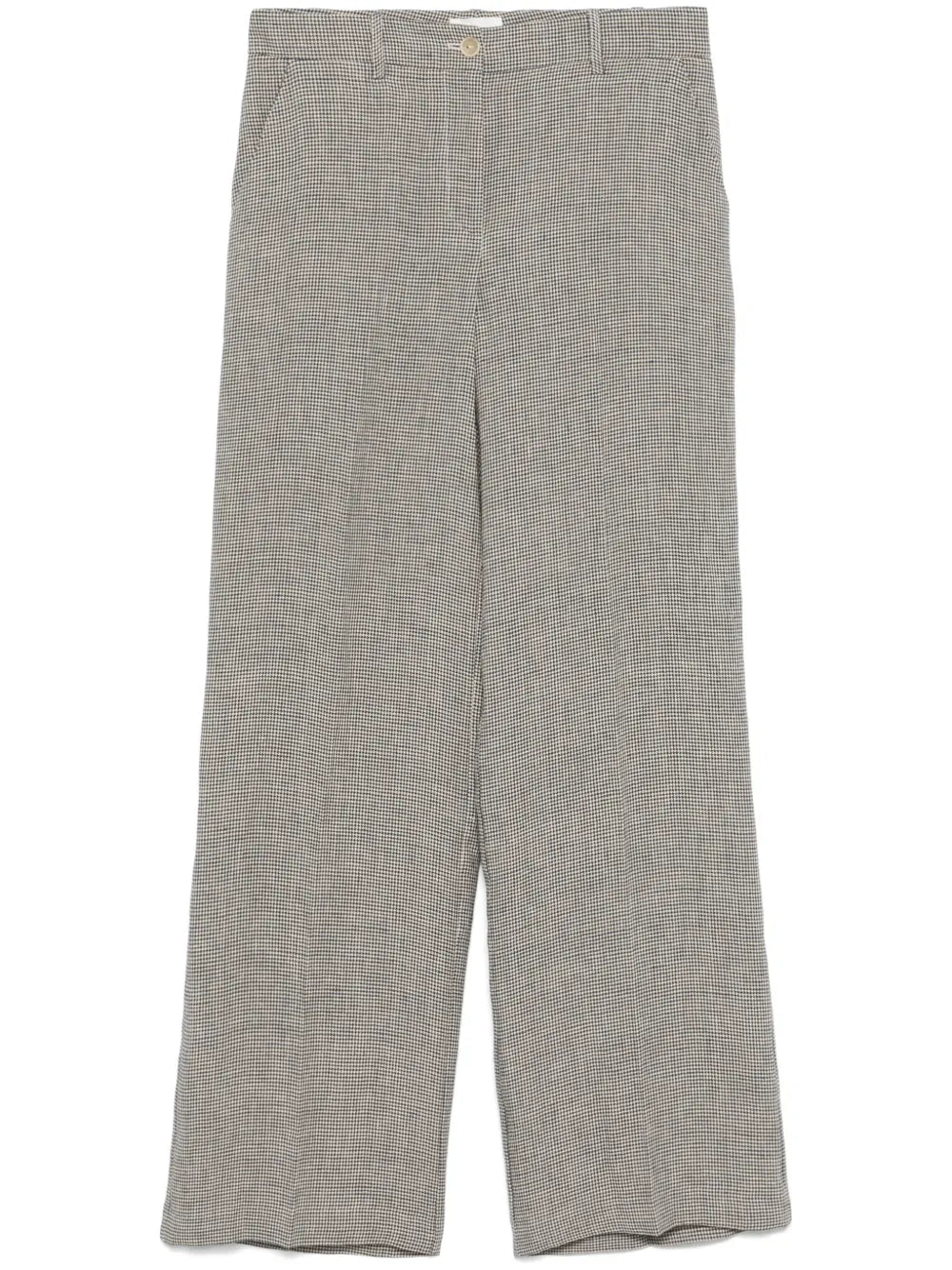 Linen Straight-Leg Trousers