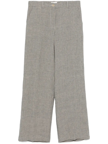 Linen Straight-Leg Trousers