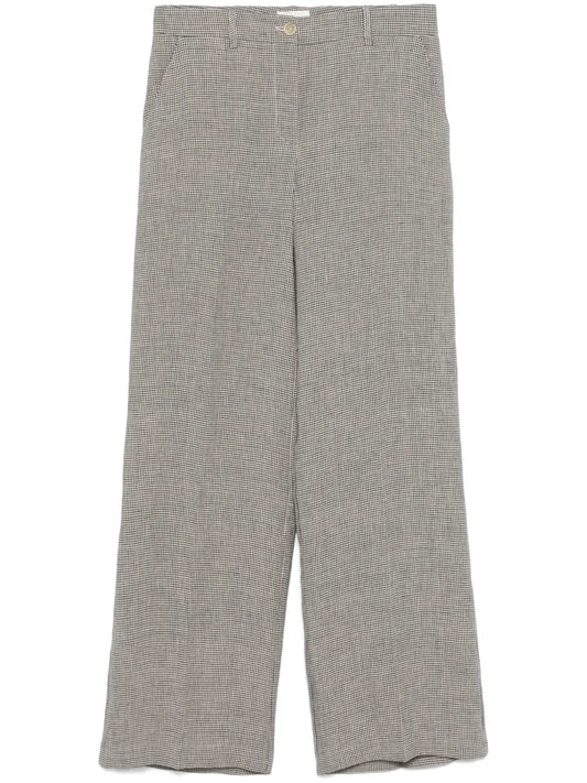 Linen Straight-Leg Trousers