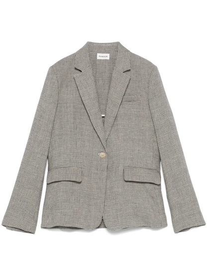 Houndstooth-Pattern Blazer