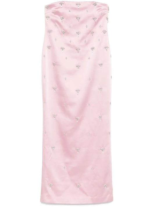 Crystal-Embellished Maxi Dress