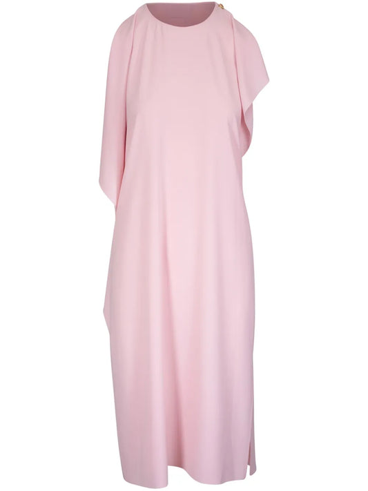 Ruffle-Detailing Midi Dress