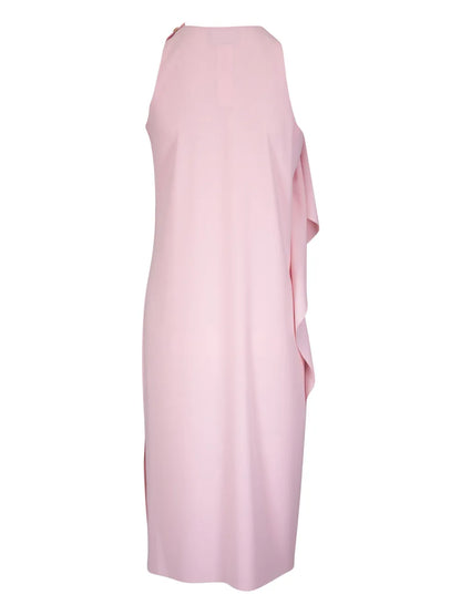 Ruffle-Detailing Midi Dress