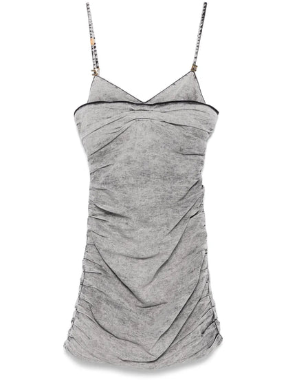 Shoulder-Straps Denim Mini Dress