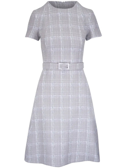 Plaid Tweed Dress