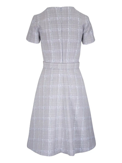 Plaid Tweed Dress