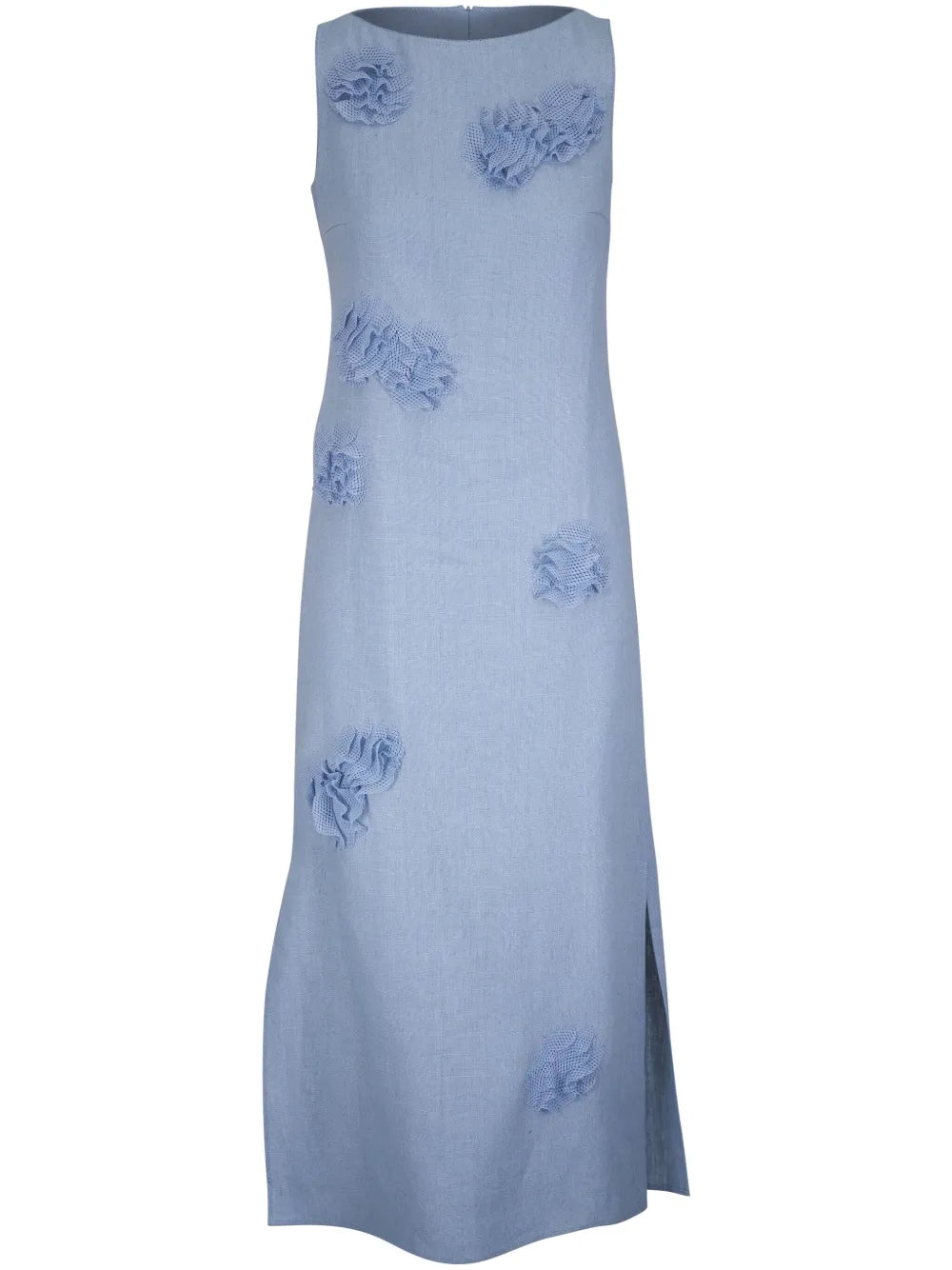 Flower-Detailing Midi Dress
