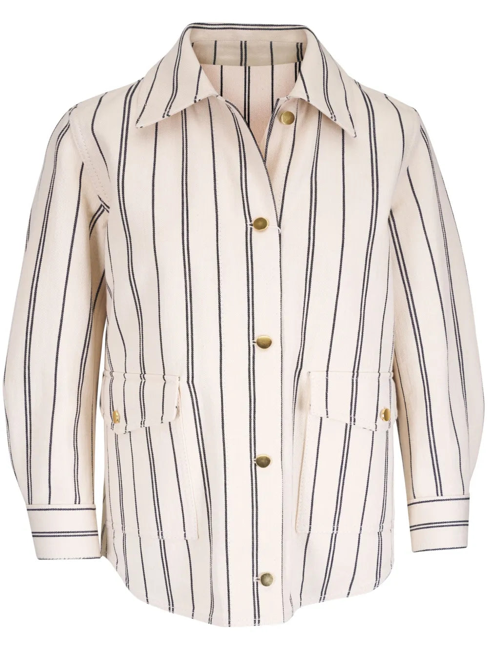 Striped Shirt Jacket