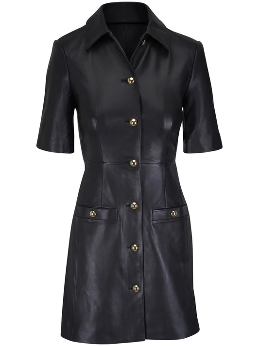 Leather Mini Dress