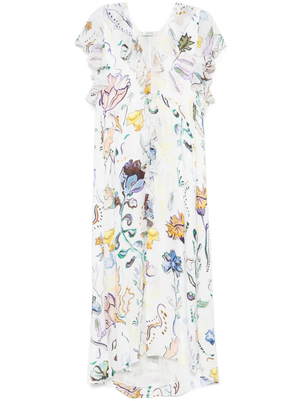 Floral Twist Midi Dress