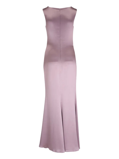 Gathered-Detailed Maxi Dress