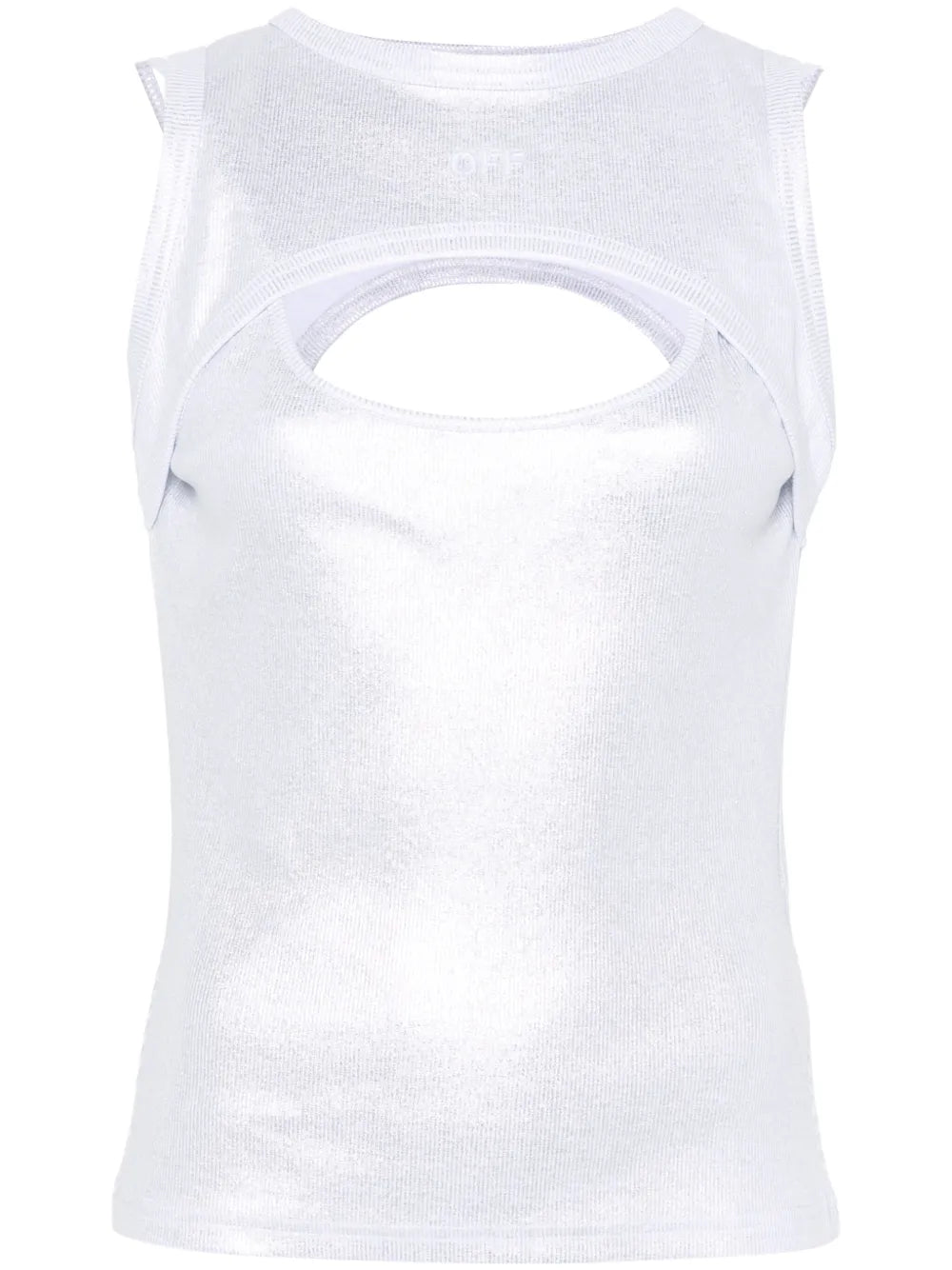 Coated Ribbed Tank Top