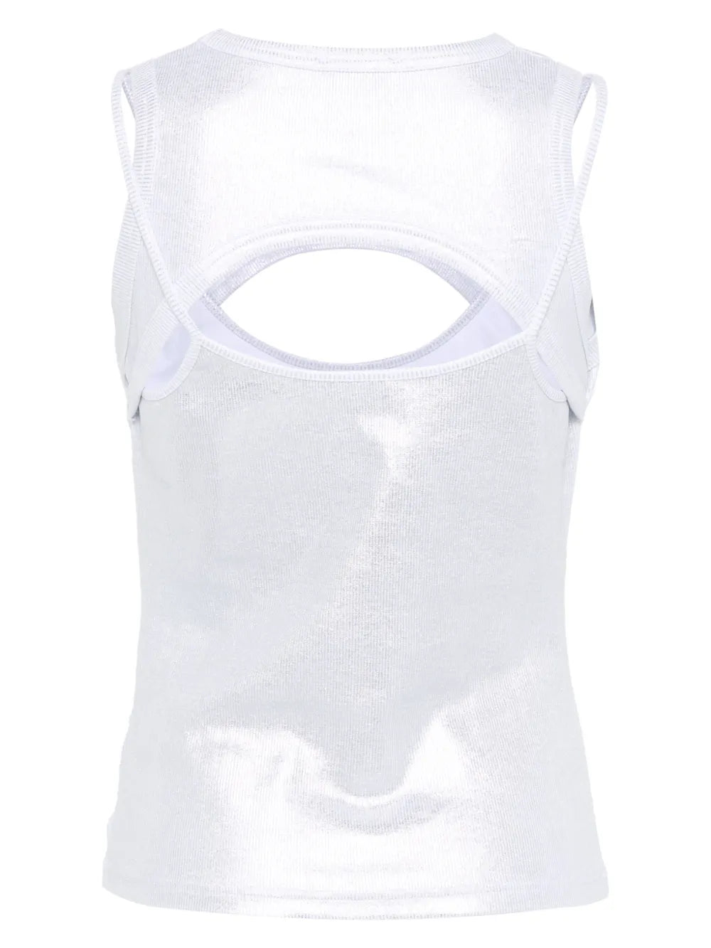 Coated Ribbed Tank Top
