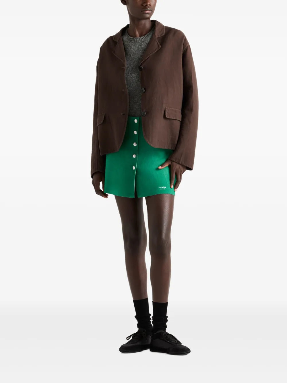 Suede Miniskirt