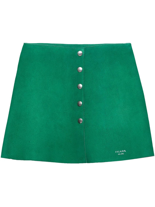 Suede Miniskirt